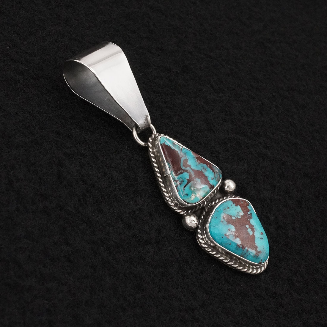 Eugene Gruber Turquoise & Sterling Silver Pendant