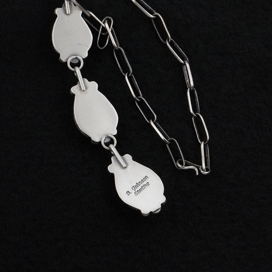Bobby Johnson Turquoise & Sterling Silver Necklace