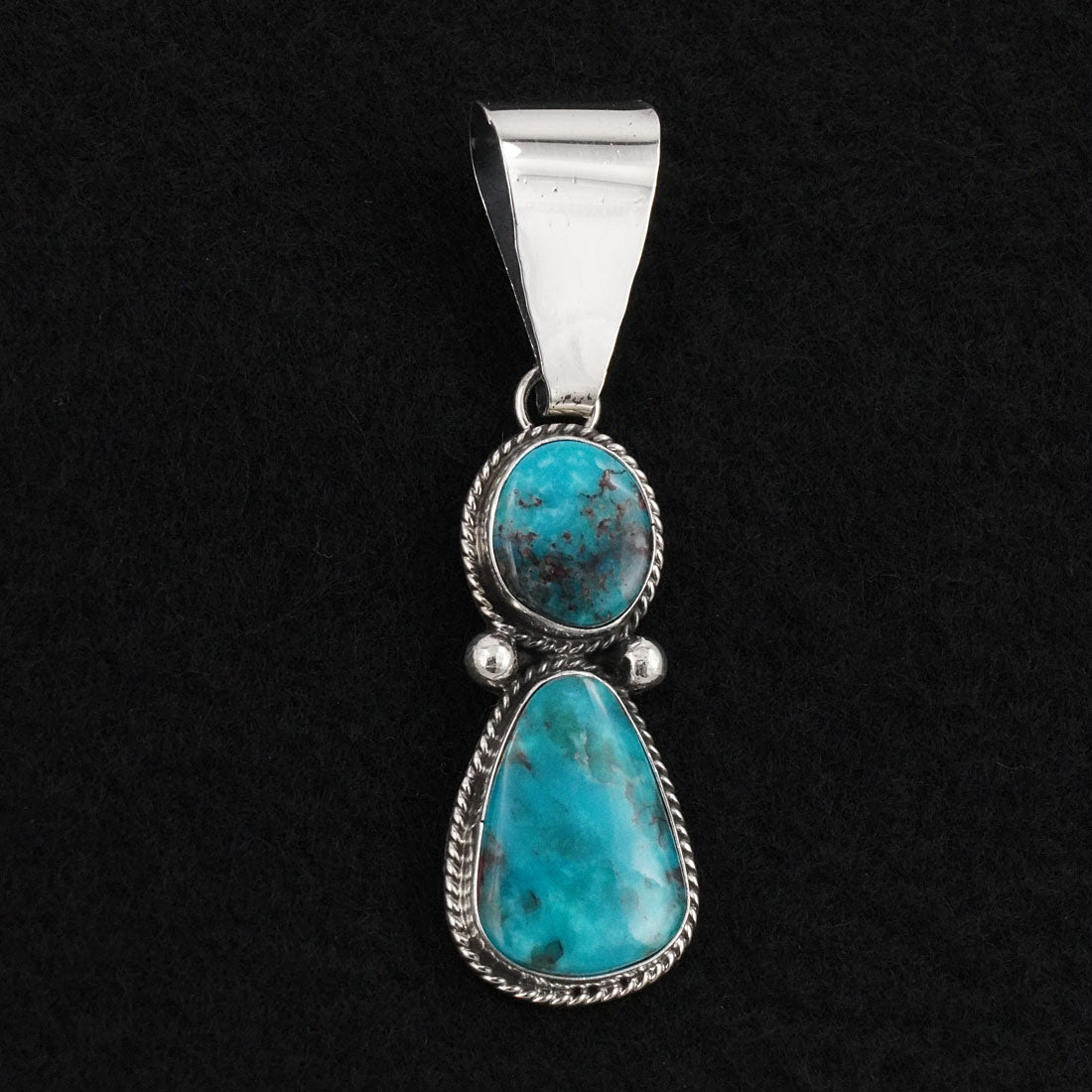 Eugene Gruber Turquoise & Sterling Silver Pendant