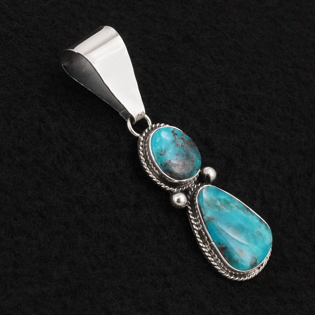 Eugene Gruber Turquoise & Sterling Silver Pendant