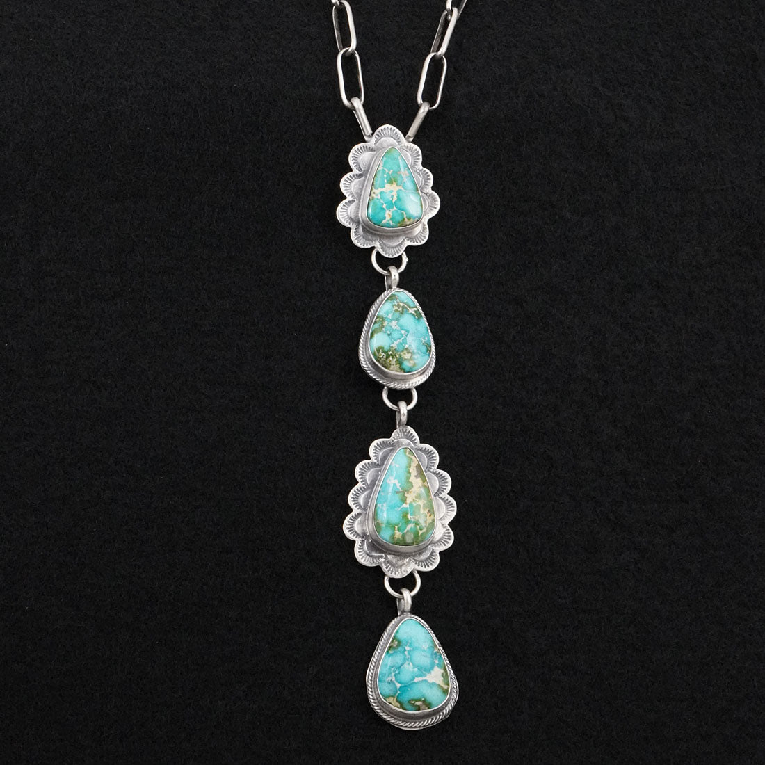 Bobby Johnson Turquoise & Sterling Silver Necklace