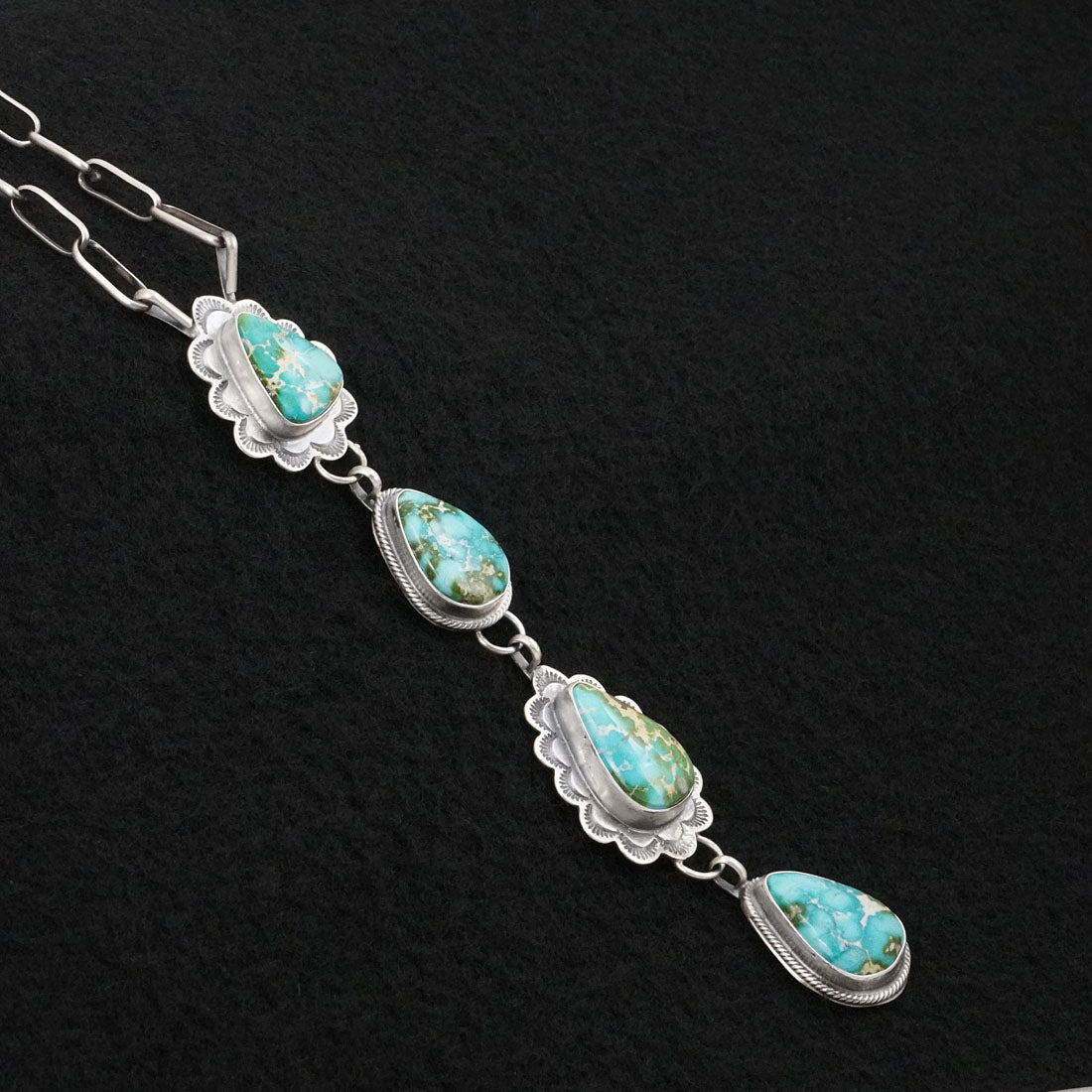 Bobby Johnson Turquoise & Sterling Silver Necklace