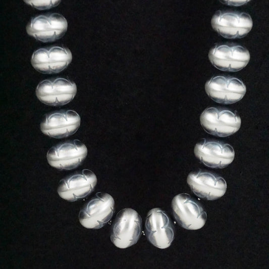 Dorinda Mariano Sterling Silver Navajo Pearl Necklace 20"