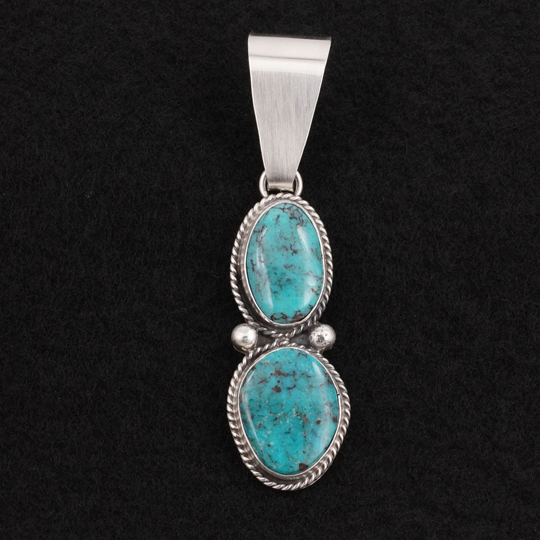 Eugene Gruber Turquoise & Sterling Silver Pendant