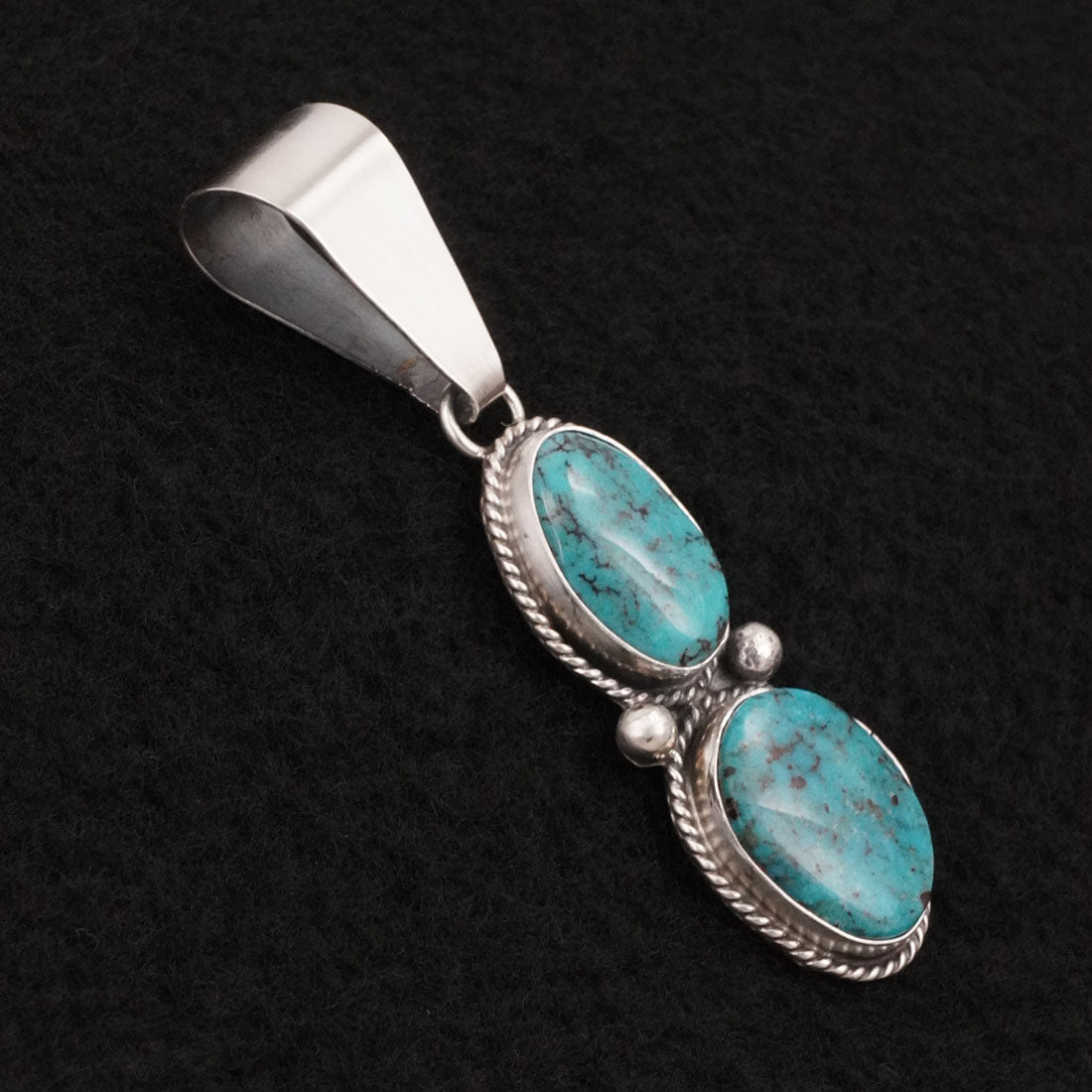 Eugene Gruber Turquoise & Sterling Silver Pendant