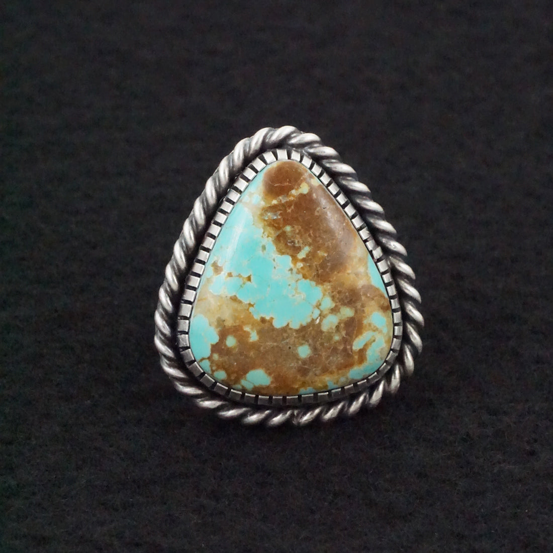 Marita Benally Turquoise & Sterling Silver Ring Size 9