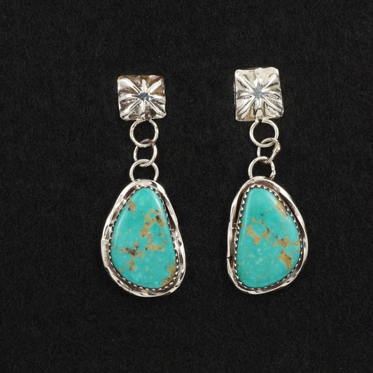 Ernest Hawthorne Turquoise & Sterling Silver Earrings