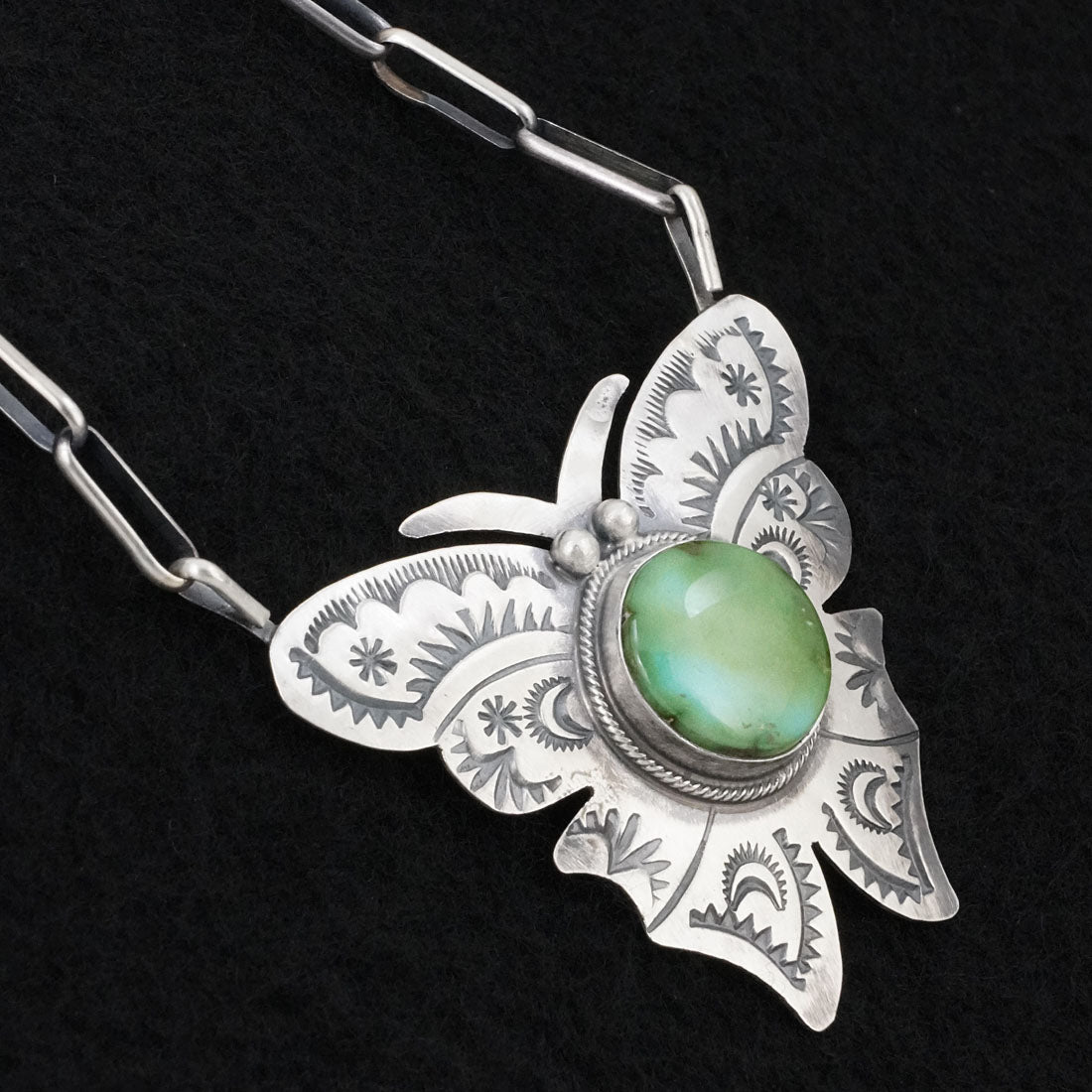 Bobby Johnson Turquoise & Sterling Silver Necklace