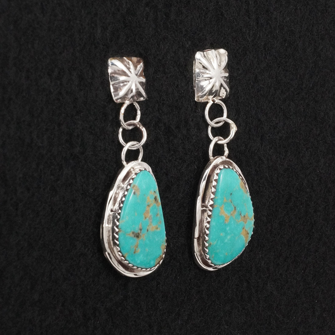 Ernest Hawthorne Turquoise & Sterling Silver Earrings