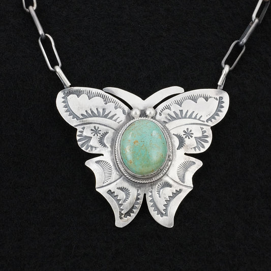 Bobby Johnson Turquoise & Sterling Silver Necklace