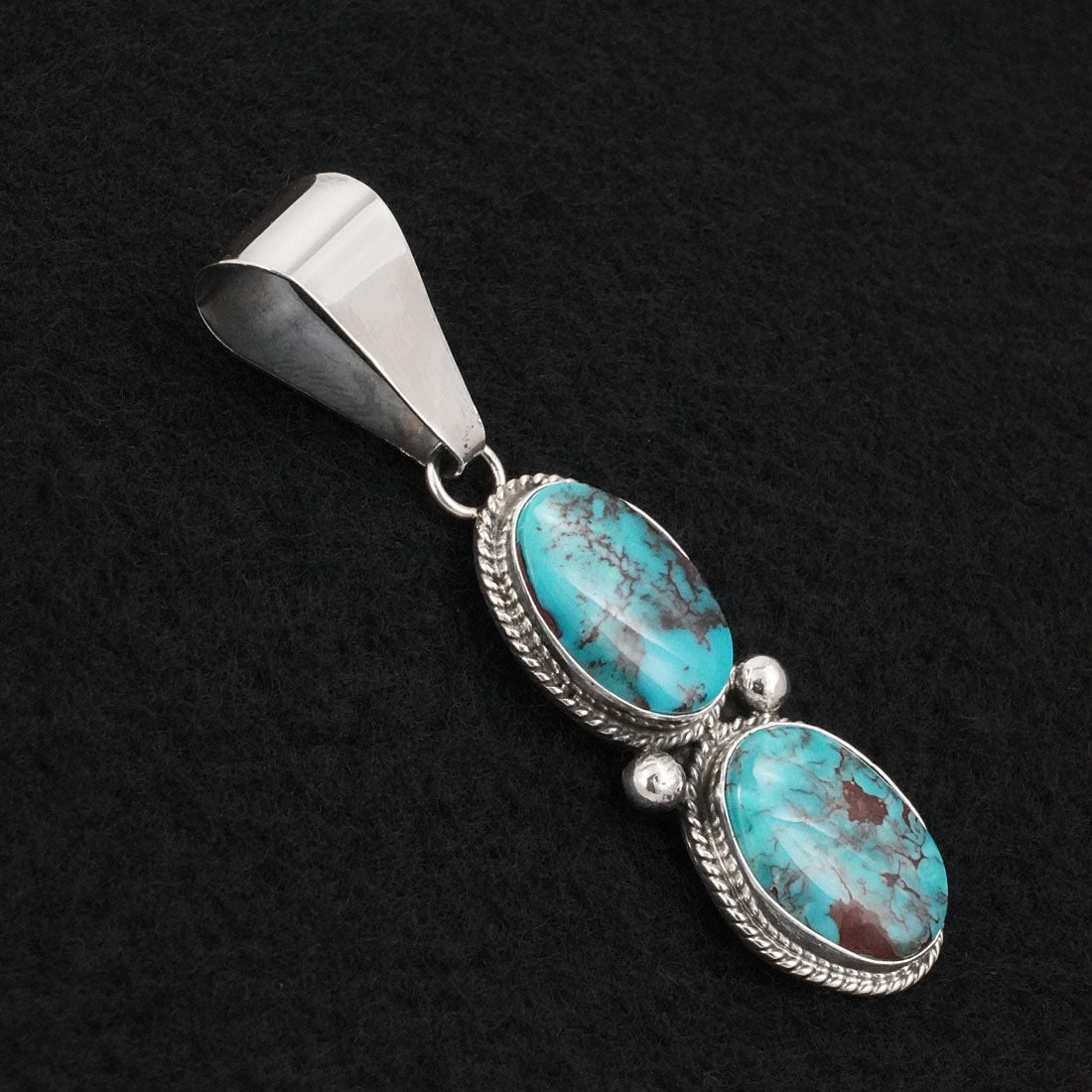 Eugene Gruber Turquoise & Sterling Silver Pendant