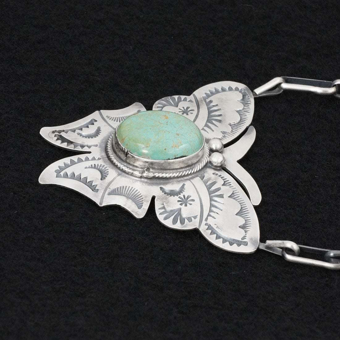 Bobby Johnson Turquoise & Sterling Silver Necklace