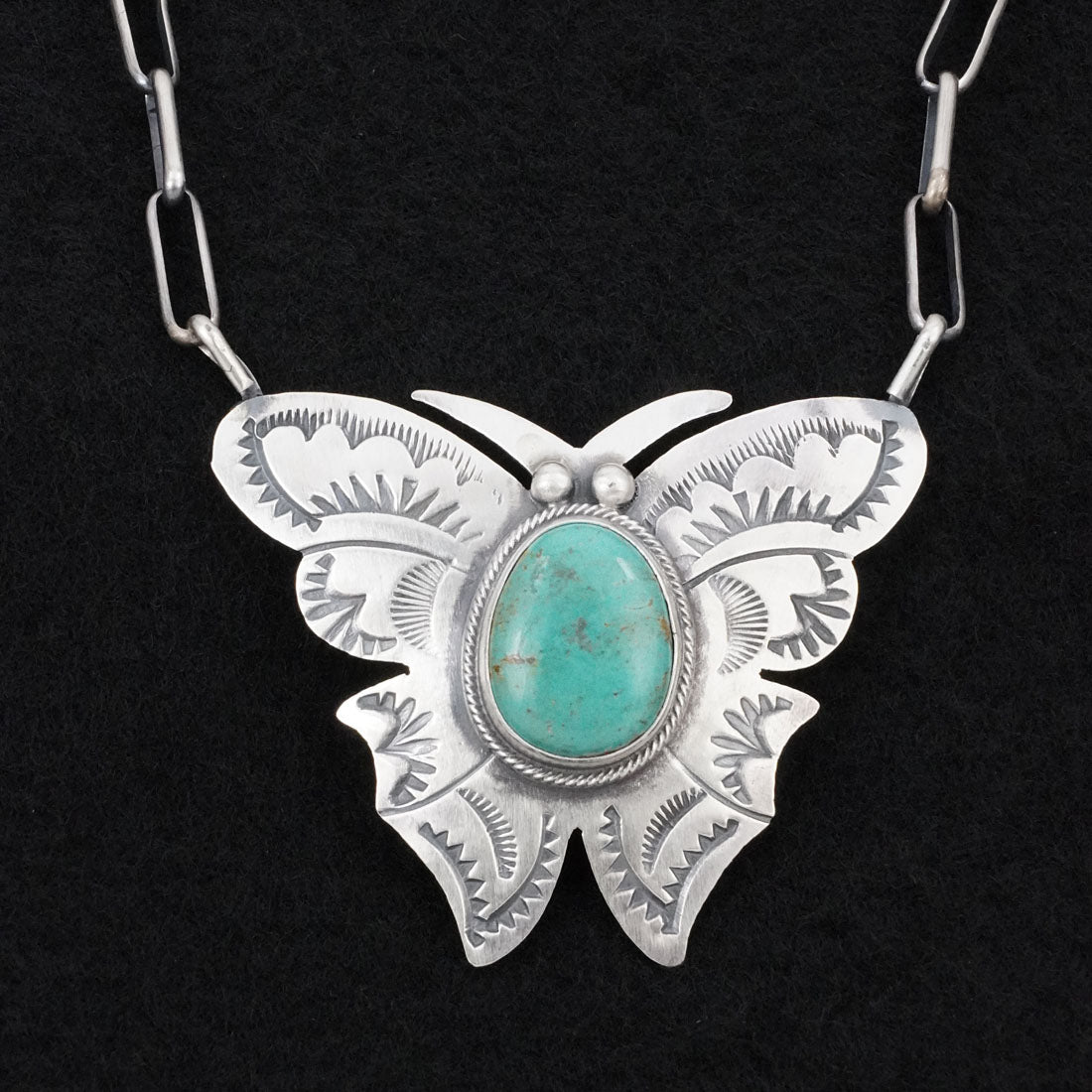 Bobby Johnson Turquoise & Sterling Silver Necklace