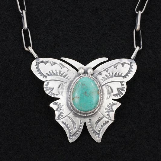Bobby Johnson Turquoise & Sterling Silver Necklace