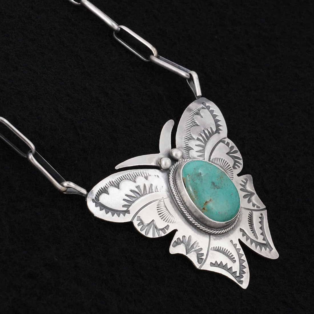 Bobby Johnson Turquoise & Sterling Silver Necklace