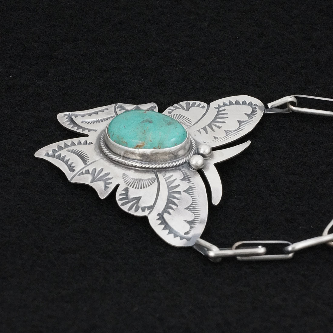 Bobby Johnson Turquoise & Sterling Silver Necklace