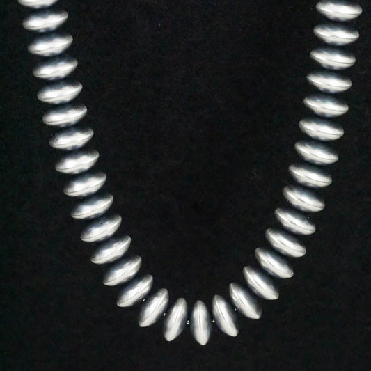 Dorinda Mariano Sterling Silver Navajo Pearl Necklace 20"