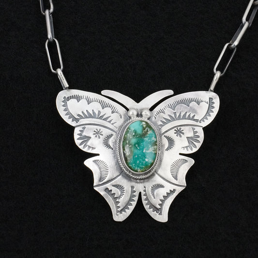 Bobby Johnson Turquoise & Sterling Silver Necklace