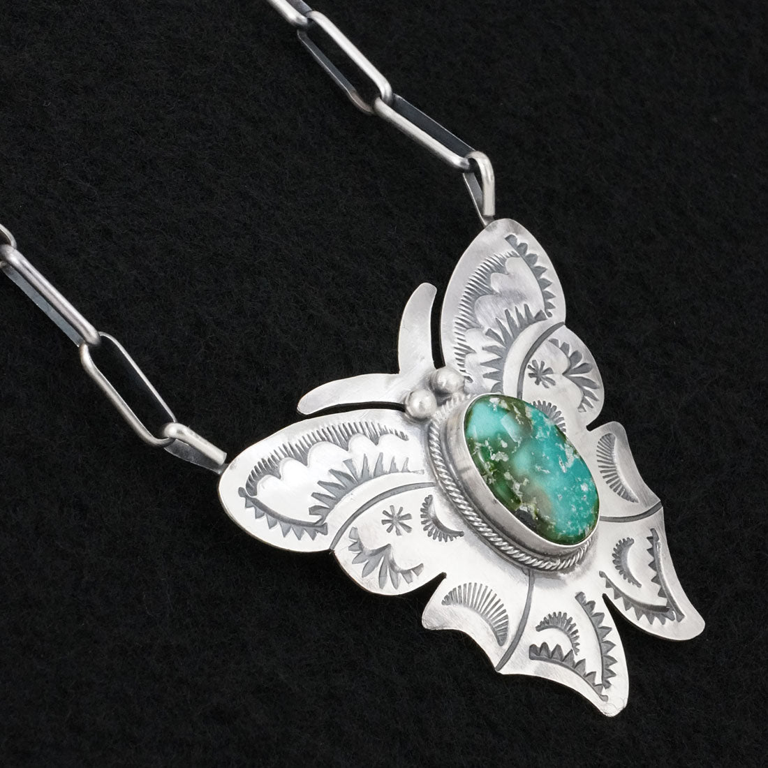 Bobby Johnson Turquoise & Sterling Silver Necklace