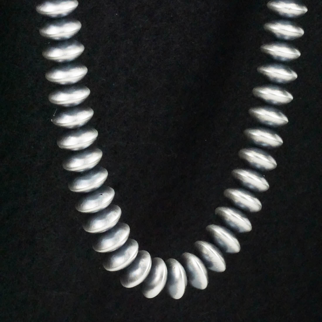 Dorinda Mariano Sterling Silver Navajo Pearl Necklace 20"