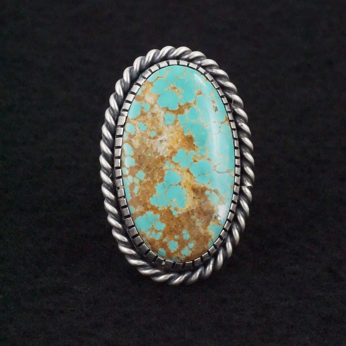 Marita Benally Turquoise & Sterling Silver Ring Size 10