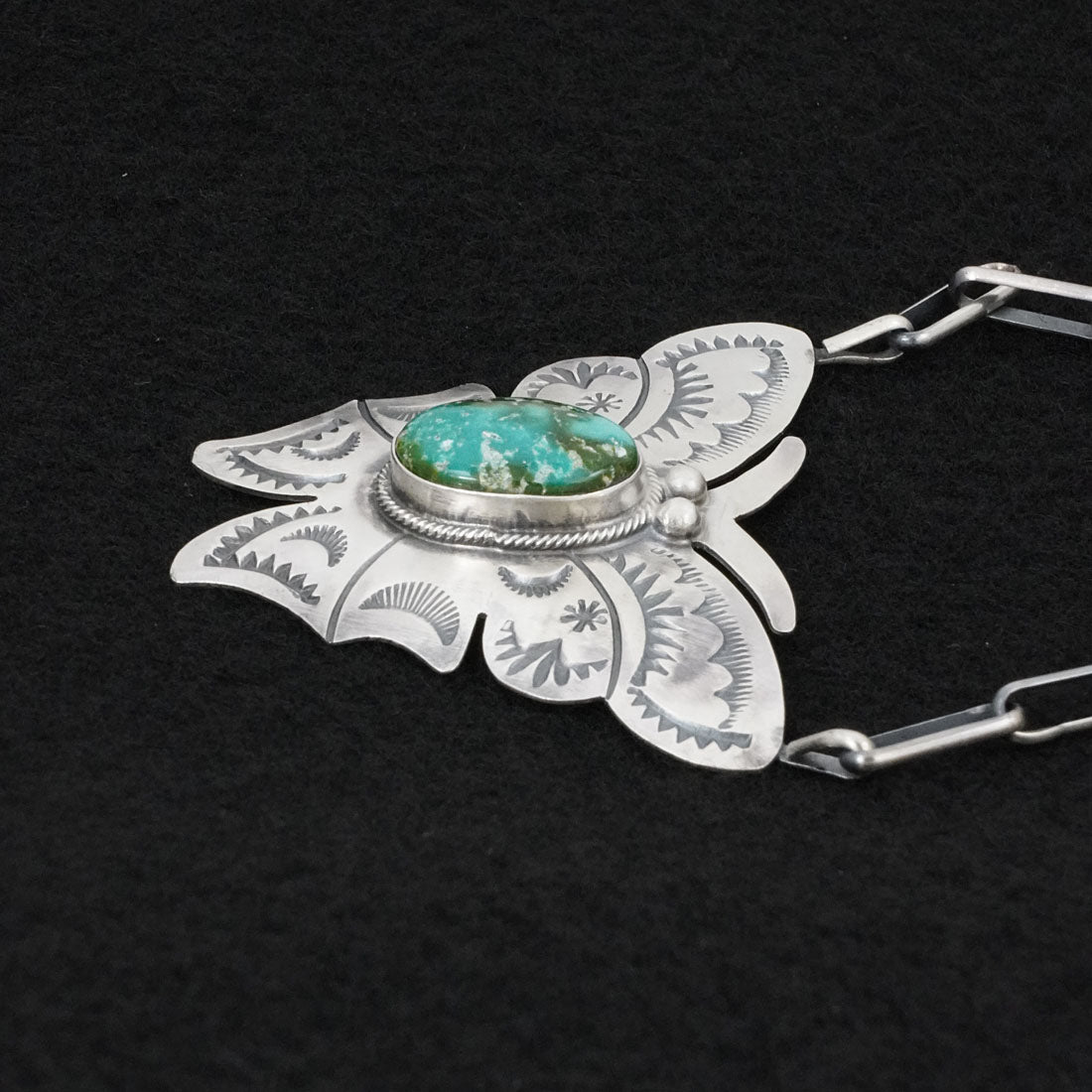 Bobby Johnson Turquoise & Sterling Silver Necklace