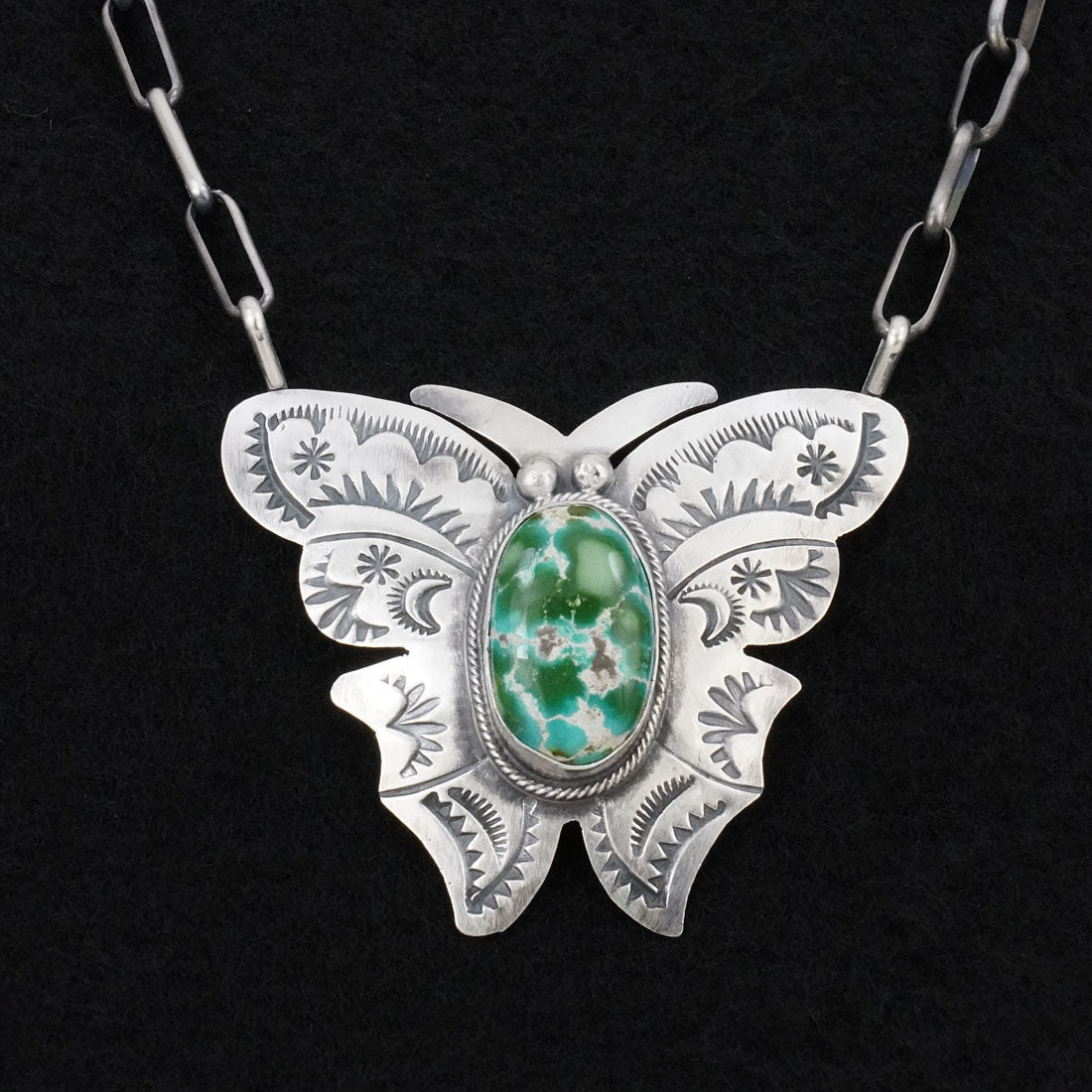 Bobby Johnson Turquoise & Sterling Silver Necklace