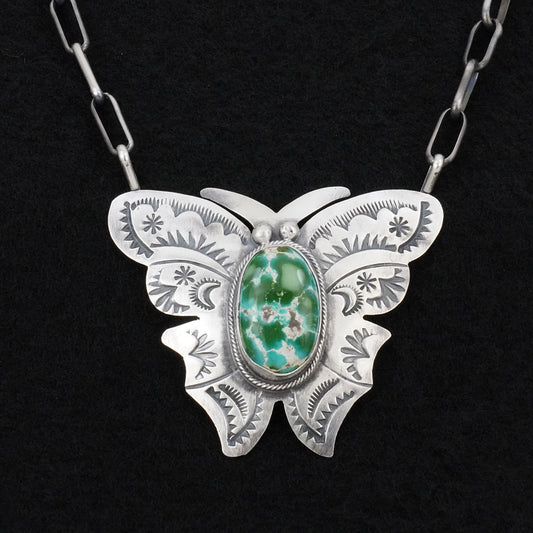 Bobby Johnson Turquoise & Sterling Silver Necklace