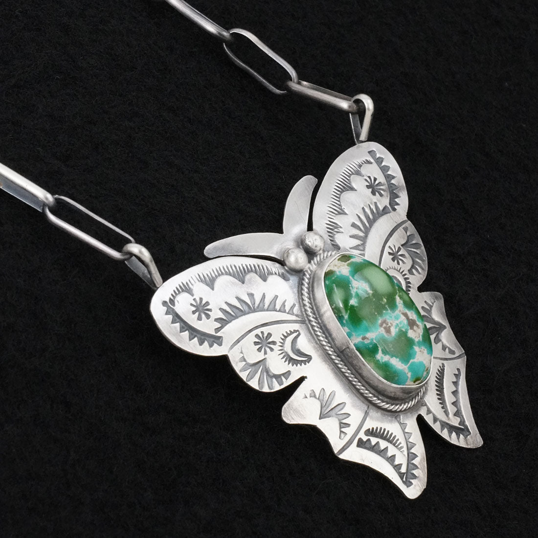 Bobby Johnson Turquoise & Sterling Silver Necklace