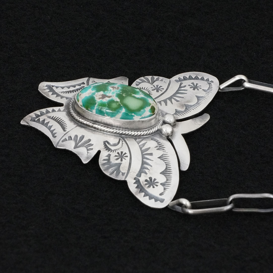 Bobby Johnson Turquoise & Sterling Silver Necklace