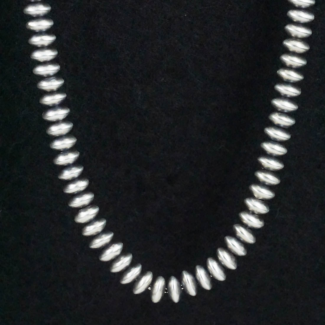 Bryannen Halwood Sterling Silver Navajo Pearl Necklace 24"