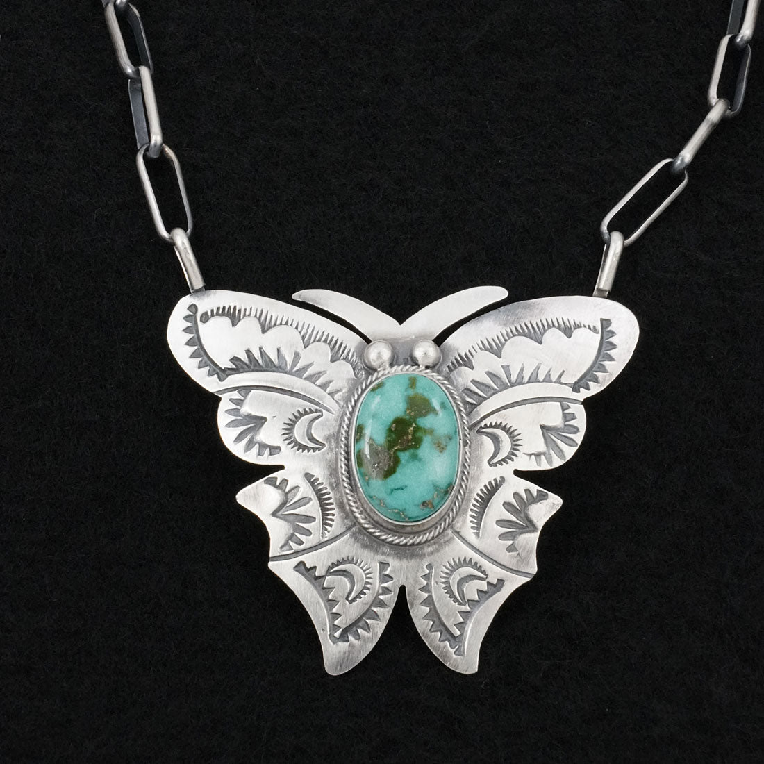 Bobby Johnson Turquoise & Sterling Silver Necklace