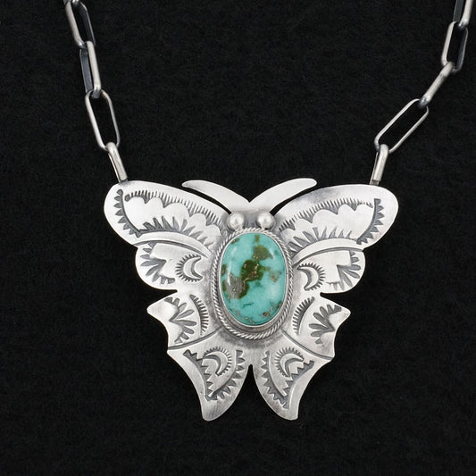 Bobby Johnson Turquoise & Sterling Silver Necklace
