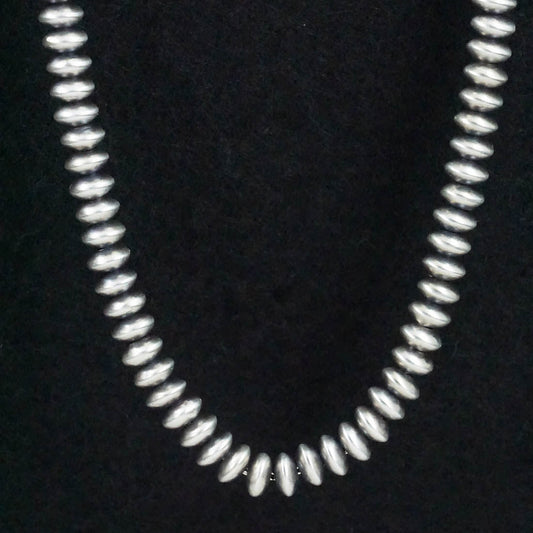 Dorinda Mariano Sterling Silver Navajo Pearl Necklace 20"