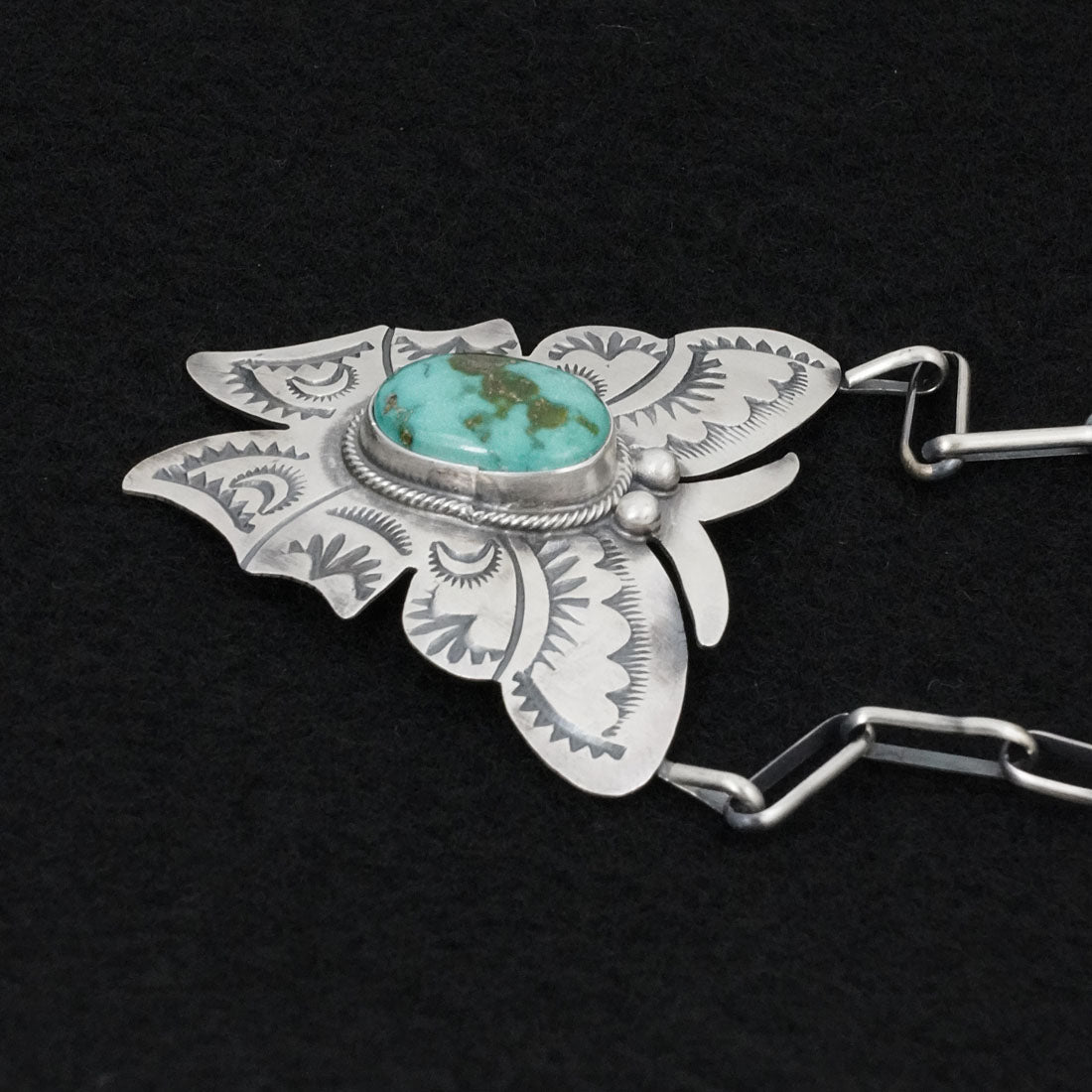 Bobby Johnson Turquoise & Sterling Silver Necklace