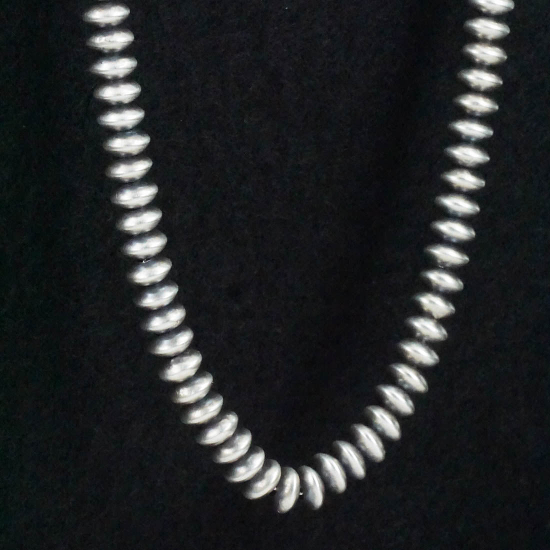Dorinda Mariano Sterling Silver Navajo Pearl Necklace 20"