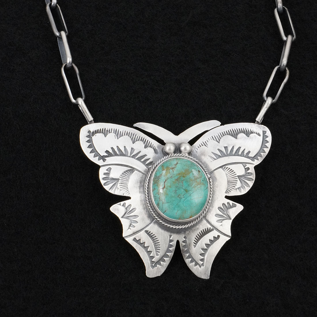 Bobby Johnson Turquoise & Sterling Silver Necklace