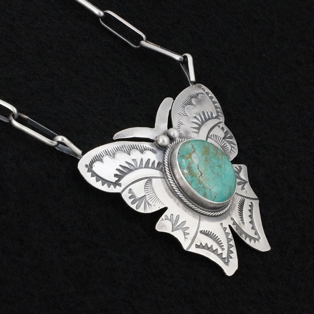 Bobby Johnson Turquoise & Sterling Silver Necklace