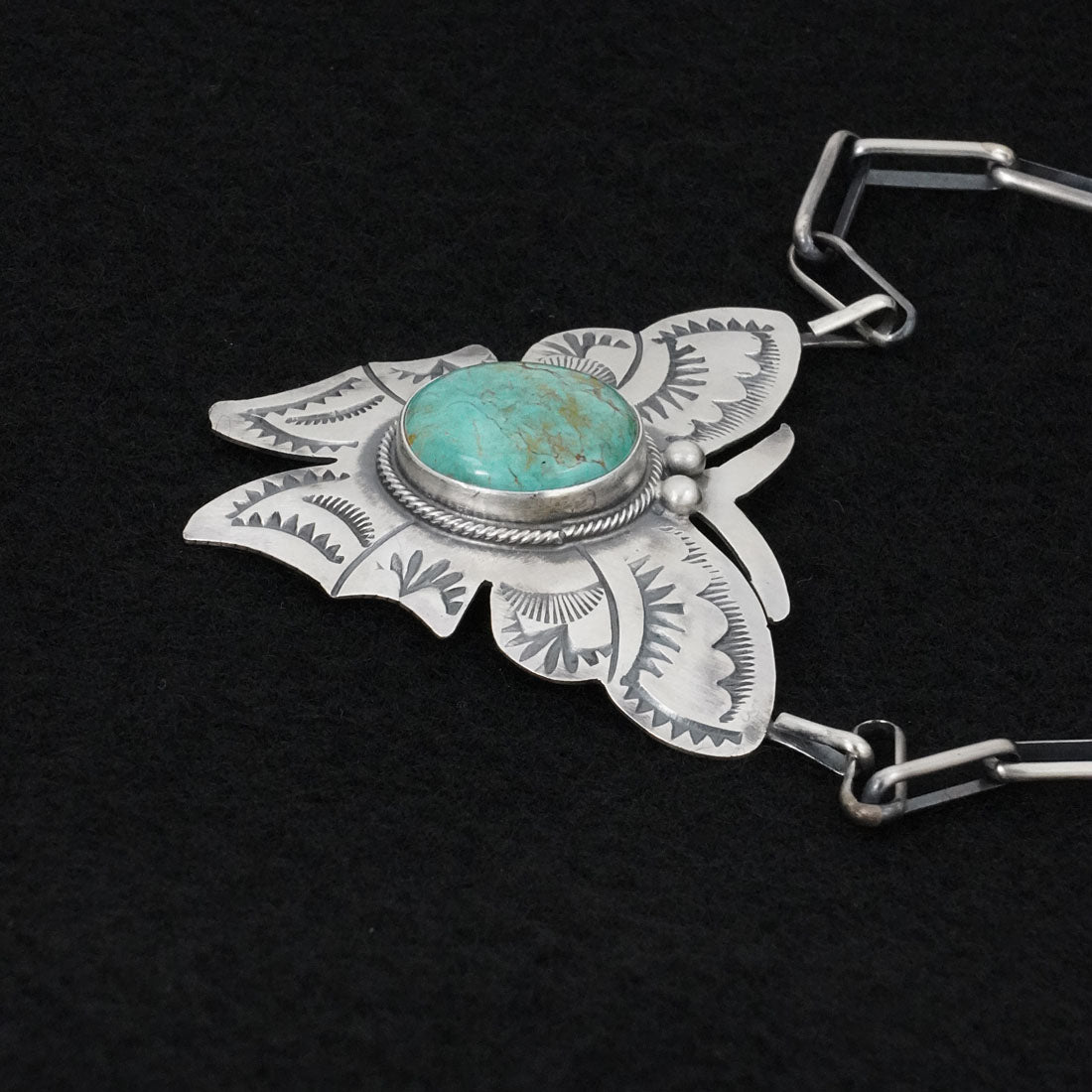 Bobby Johnson Turquoise & Sterling Silver Necklace