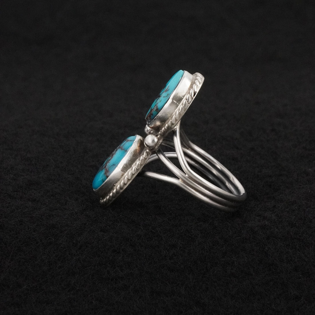 Eugene Gruber Turquoise & Sterling Silver Ring Size 6