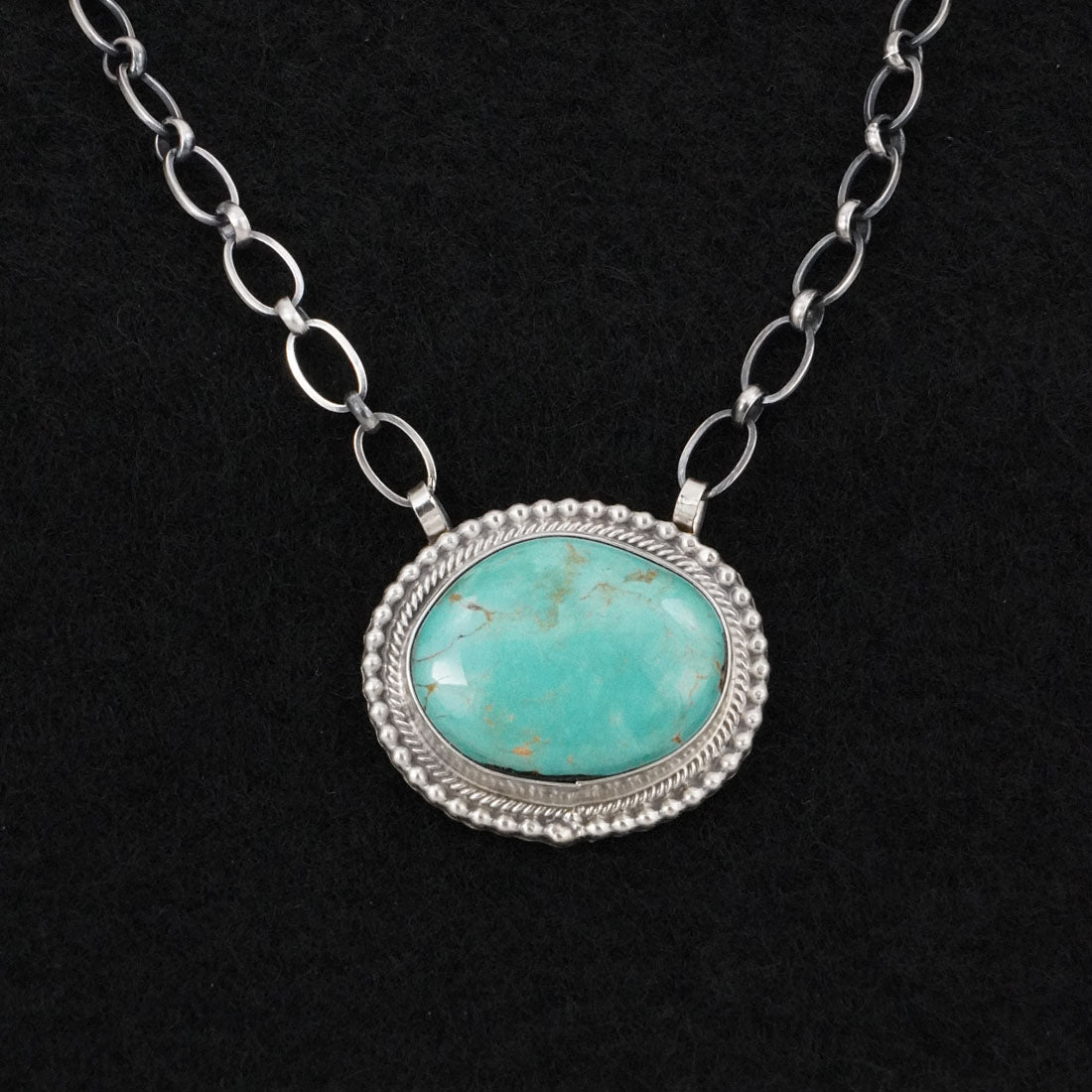 Thomas Francisco Turquoise & Sterling Silver Necklace