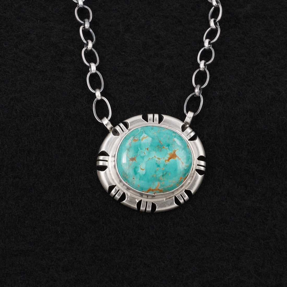 Thomas Francisco Turquoise & Sterling Silver Necklace