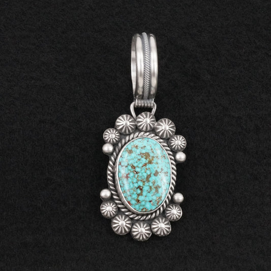 Michael Calladitto Turquoise & Sterling Silver Pendant