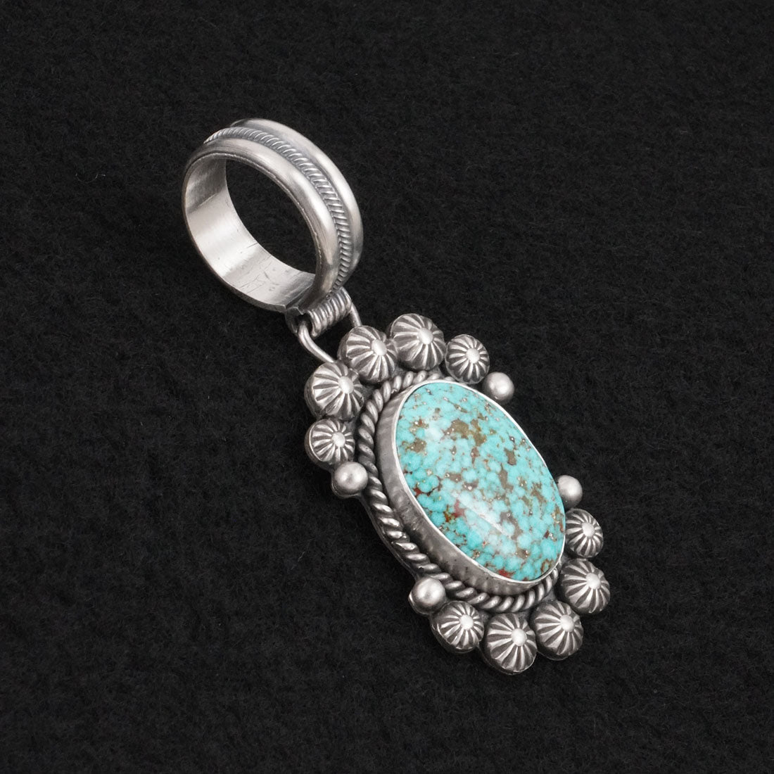 Michael Calladitto Turquoise & Sterling Silver Pendant