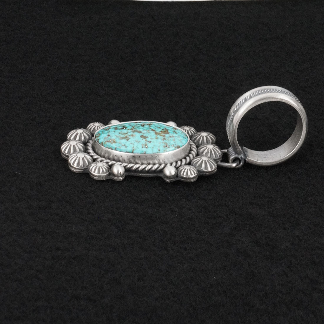Michael Calladitto Turquoise & Sterling Silver Pendant