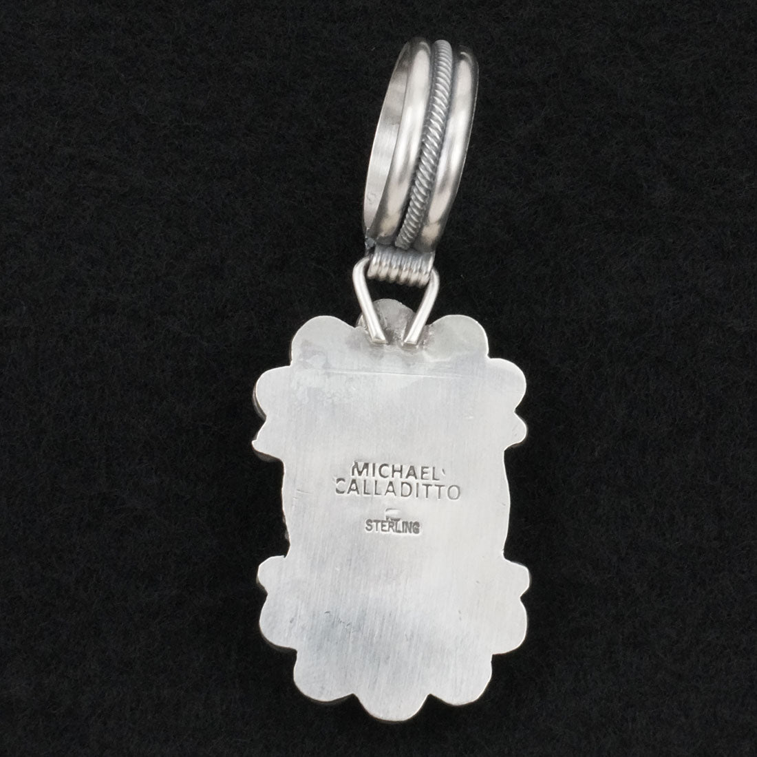 Michael Calladitto Turquoise & Sterling Silver Pendant