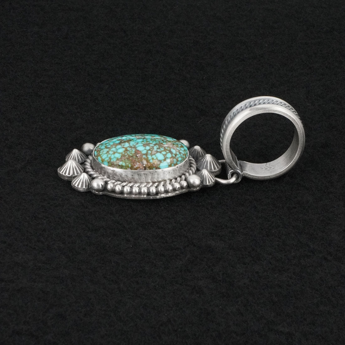 Michael Calladitto Turquoise & Sterling Silver Pendant