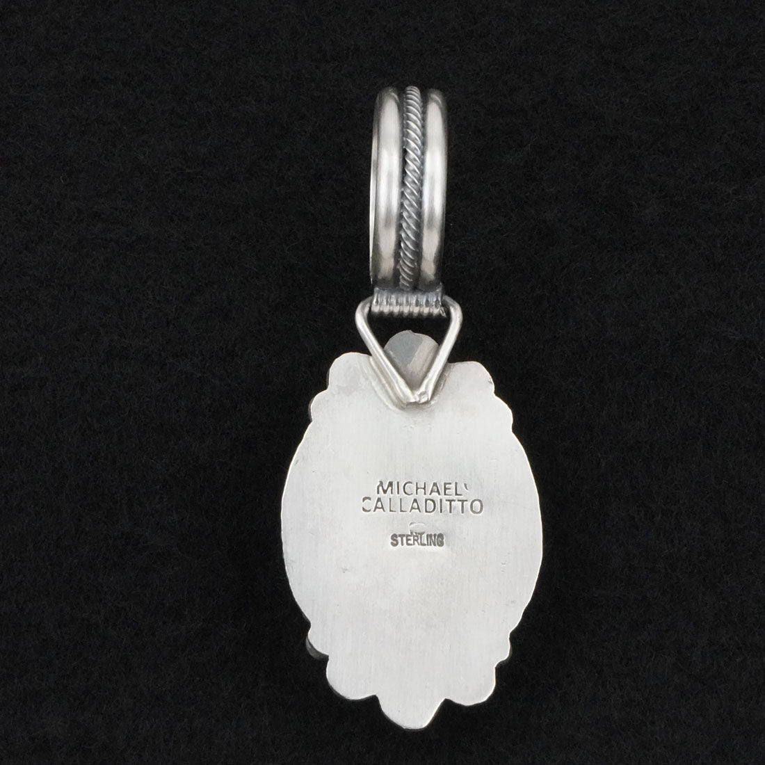 Michael Calladitto Turquoise & Sterling Silver Pendant