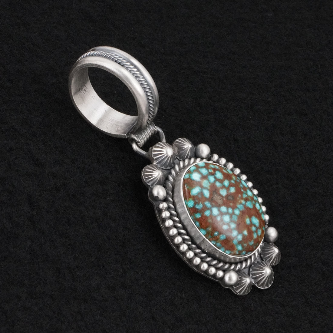 Michael Calladitto Turquoise & Sterling Silver Pendant