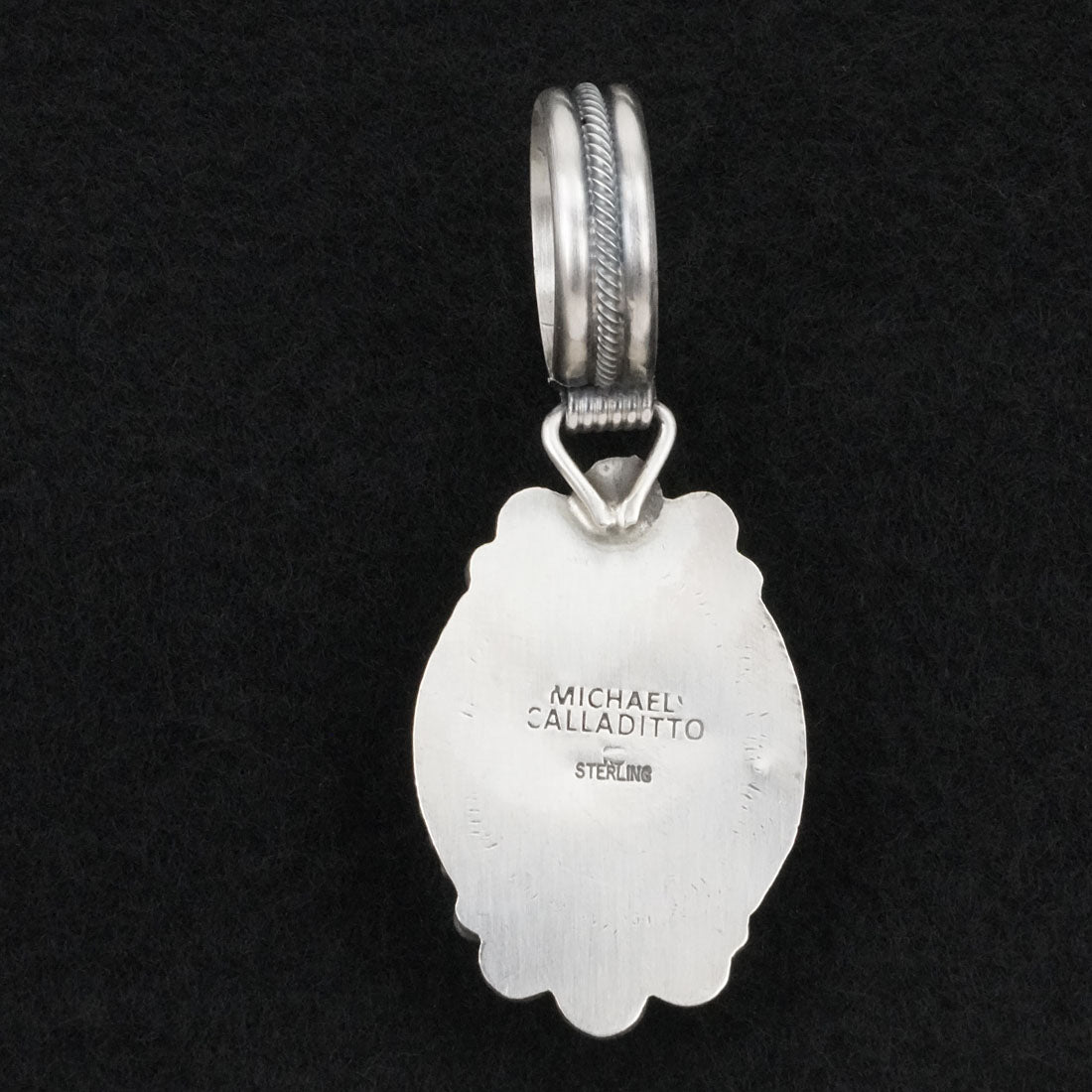 Michael Calladitto Turquoise & Sterling Silver Pendant